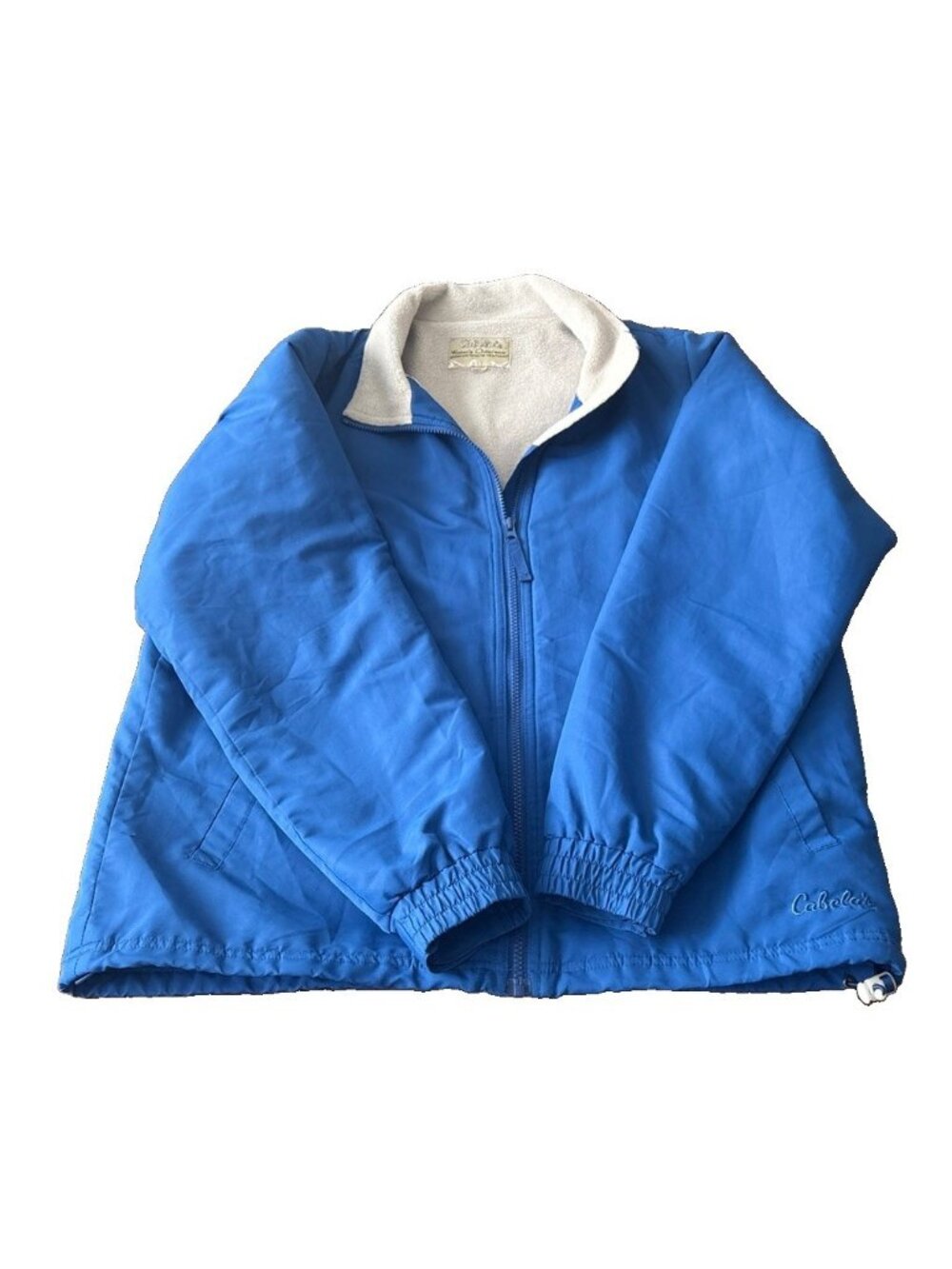 Cabela's Women's Wear Fleece Lined Jacket, Full Zip Draw String BlueSz. XL READ!